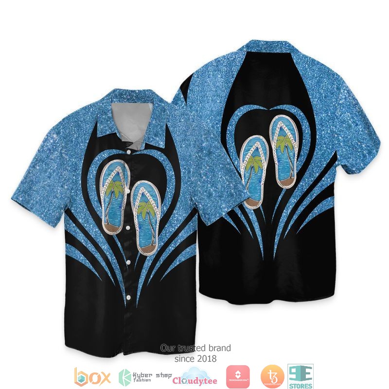 Flip Flop Short Sleeve Hawaiian Shirt 1 Flip Flop Short Sleeve Hawaiian Shirt