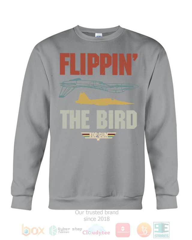 Flippin The Bird Top Gun Hoodie, Shirt word1