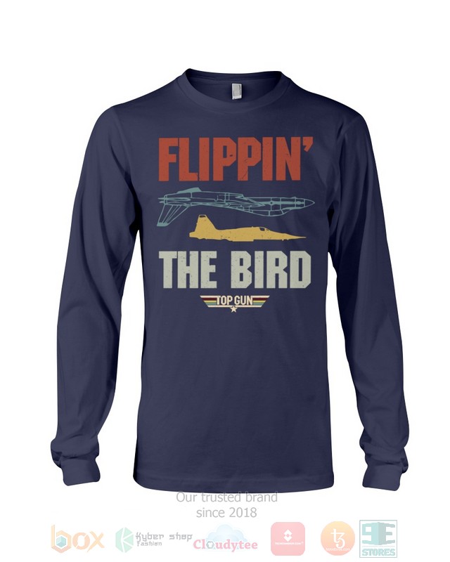 Flippin The Bird Top Gun Hoodie, Shirt word1