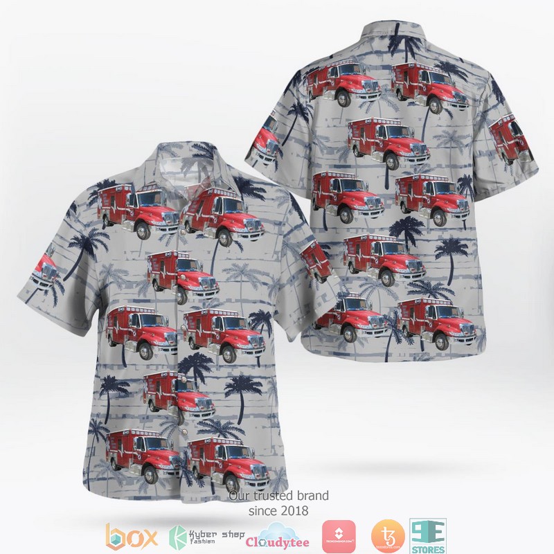 Florida Bradford County EMS 3D Hawaii Shirt
