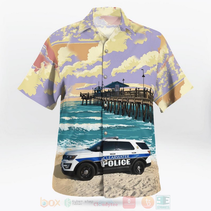 BEST Florida, Clearwater Police Department 3D Aloha Shirt 3 BEST Florida, Clearwater Police Department 3D Aloha Shirt word1