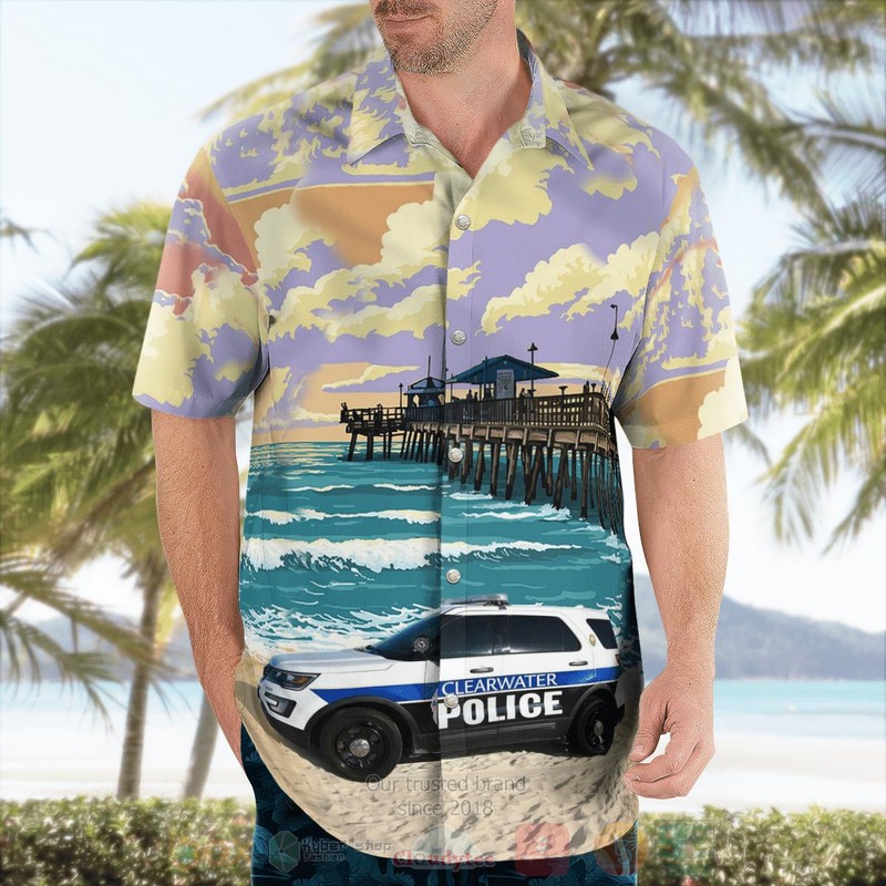 BEST Florida, Clearwater Police Department 3D Aloha Shirt 4 BEST Florida, Clearwater Police Department 3D Aloha Shirt word1