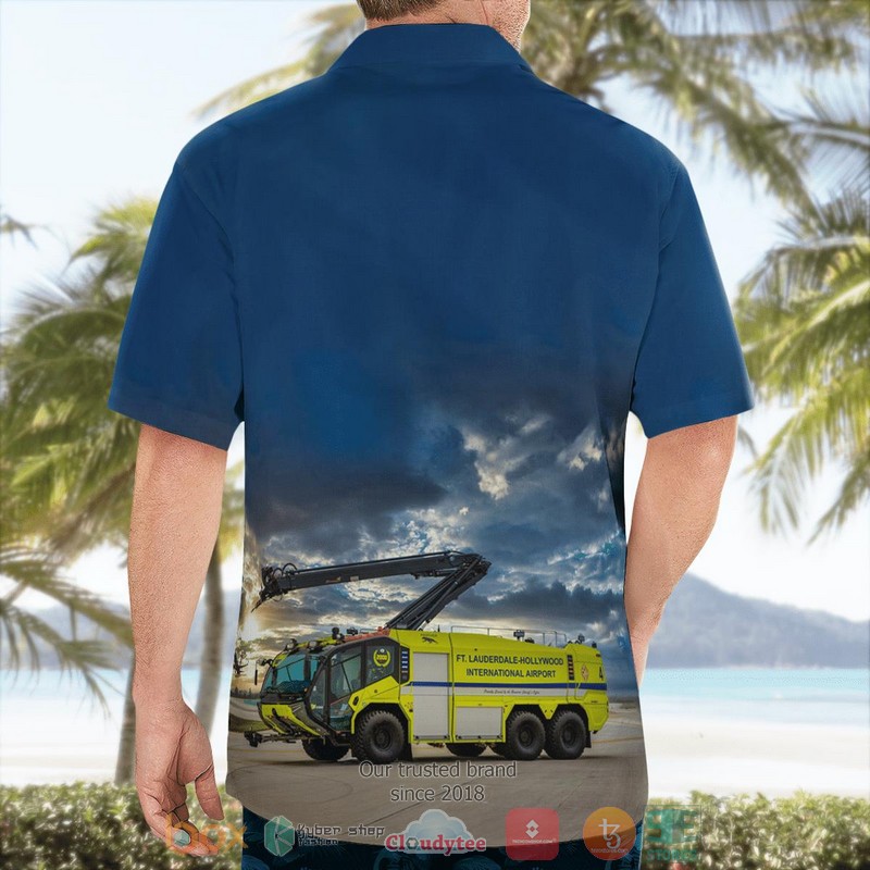 Florida Fort Lauderdale-Hollywood International Airport ARFF Hawaiian Shirt 2 Florida Fort Lauderdale-Hollywood International Airport ARFF Hawaiian Shirt word2