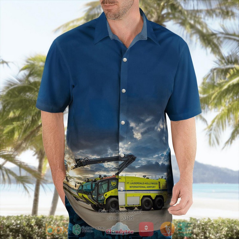Florida Fort Lauderdale-Hollywood International Airport ARFF Hawaiian Shirt 4 Florida Fort Lauderdale-Hollywood International Airport ARFF Hawaiian Shirt word2