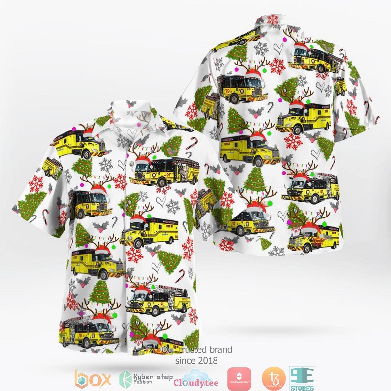 Florida Hillsborough County Fire Department Christmas Hawaii 3D Shirt 2 Florida Hillsborough County Fire Department Christmas Hawaii 3D Shirt