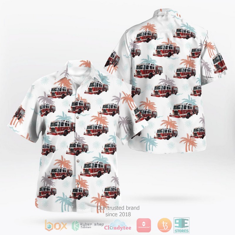 Florida Holly Hill Fire Rescue Hawaiian Shirt