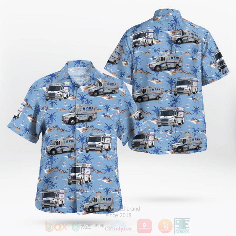 BEST Florida, Manatee County Emergency Medical Services 3D Aloha Shirt