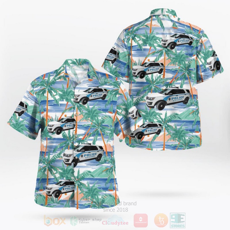 BEST Florida, Sanibel Police Department Ford Police Interceptor Utility 3D Aloha Shirt 9 BEST Florida, Sanibel Police Department Ford Police Interceptor Utility 3D Aloha Shirt word2