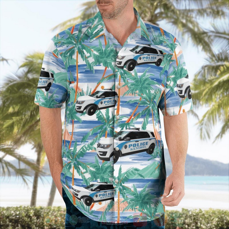 BEST Florida, Sanibel Police Department Ford Police Interceptor Utility 3D Aloha Shirt 4 BEST Florida, Sanibel Police Department Ford Police Interceptor Utility 3D Aloha Shirt word1