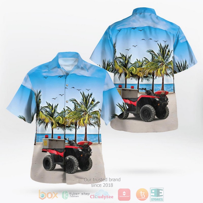 NEW Florida Volusia County Beach Patrol Hawaii Shirt 10