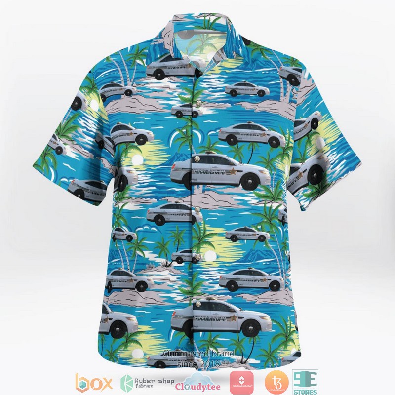 Florida Volusia County Sheriffs Office VCSO Ford Police Interceptor 3D Hawaii Shirt 1