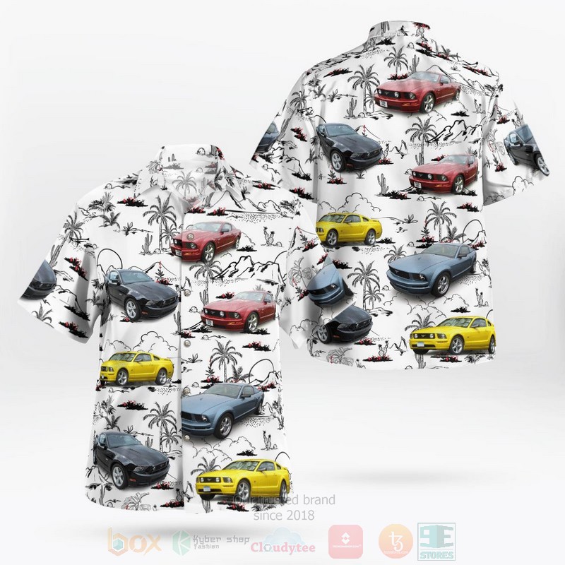 BEST Ford Mustang fifth generation 3D Aloha Shirt 1 Ford Mustang fifth generation Hawaiian Shirt