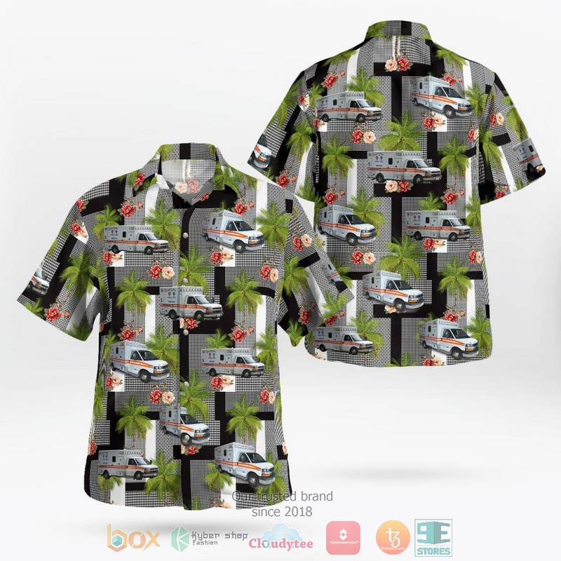 Forsyth County Emergency Services Hawaiian Shirt
