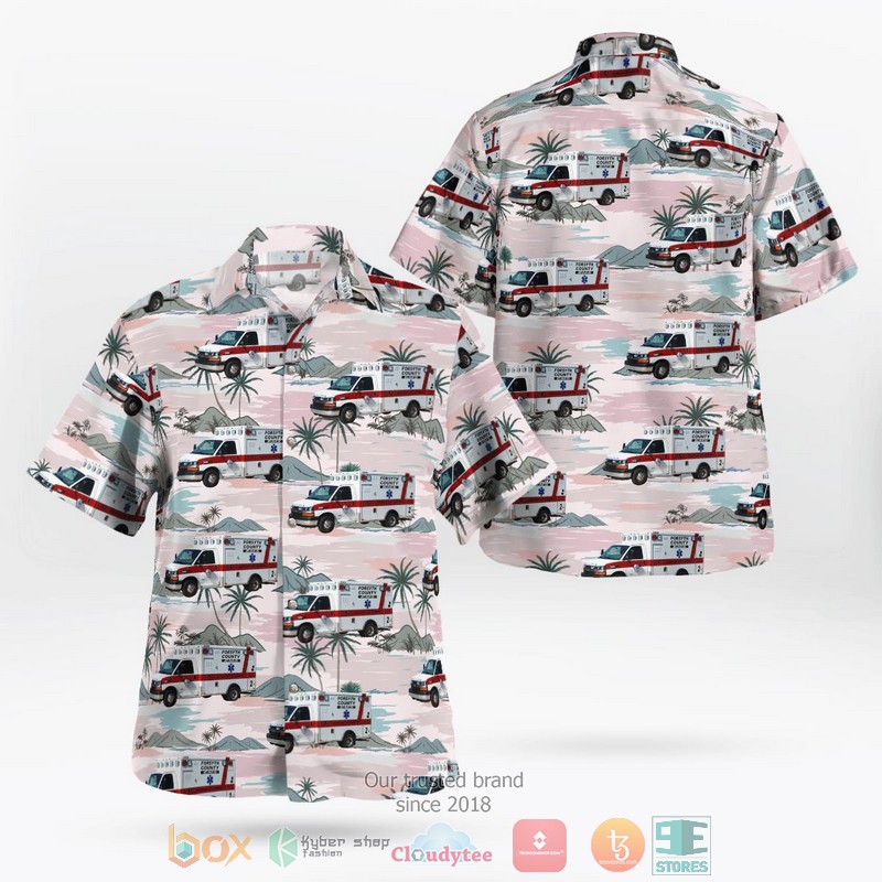 Forsyth County Georgia Forsyth County EMS Hawaiian Shirt