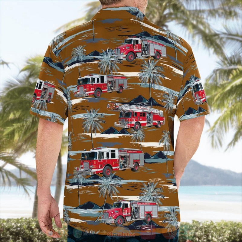 BEST Fort Myers, East Lee County, Florida, Tice Fire & Rescue District 3D Aloha Shirt word1