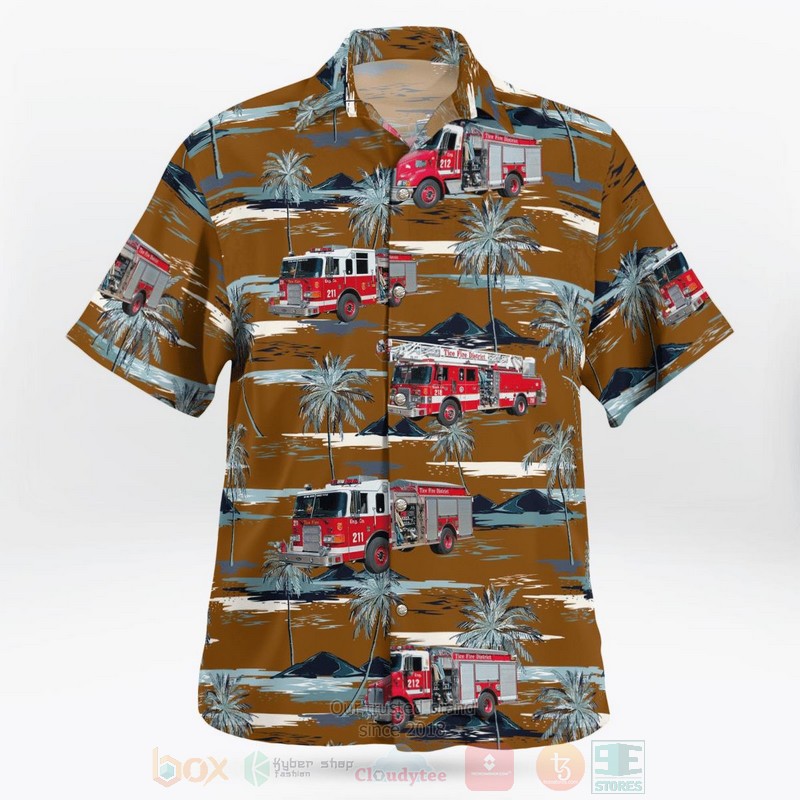BEST Fort Myers, East Lee County, Florida, Tice Fire & Rescue District 3D Aloha Shirt word1