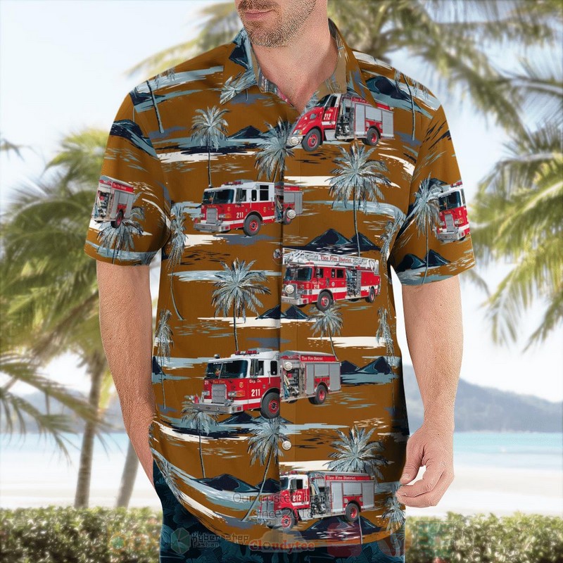 BEST Fort Myers, East Lee County, Florida, Tice Fire & Rescue District 3D Aloha Shirt word1