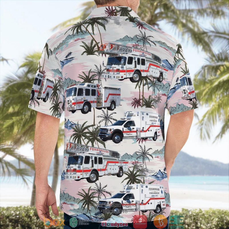 Foxborough Massachusetts Foxborough Fire Department 3D Hawaii Shirt 1 2 3
