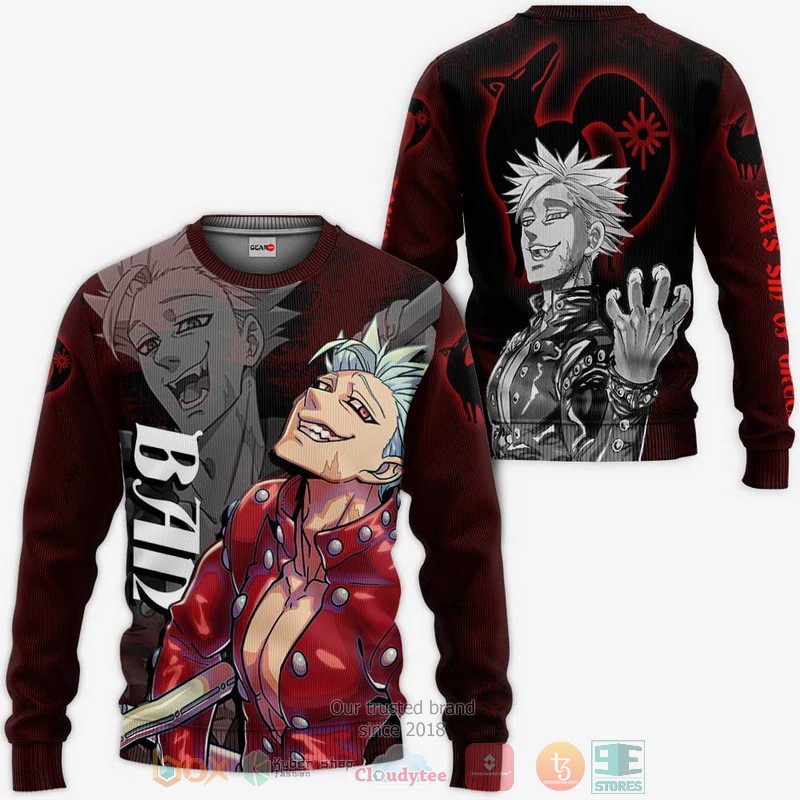 Foxs Sin of Greed Ban Anime Seven Deadly Sins 3D Hoodie Bomber Jacket 1