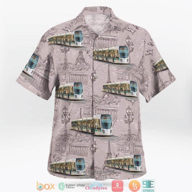 France RATP Tram On Tramway Line T3a Limited Hawaiian Shirt 2 France RATP Tram On Tramway Line T3a Limited Hawaiian Shirt word1
