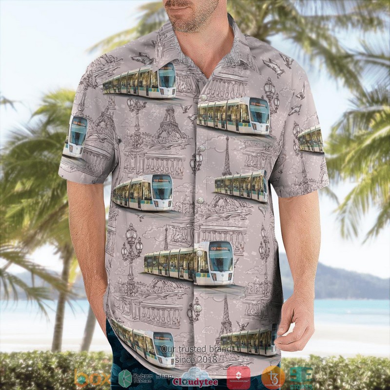 France RATP Tram On Tramway Line T3a Limited Hawaiian Shirt 3 France RATP Tram On Tramway Line T3a Limited Hawaiian Shirt word1