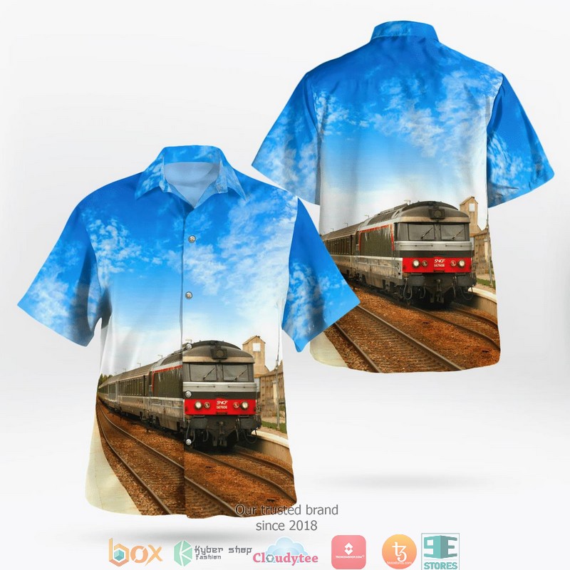 France SNCF Class BB 67400 Diesel Locomotives Limited Hawaiian Shirt word3