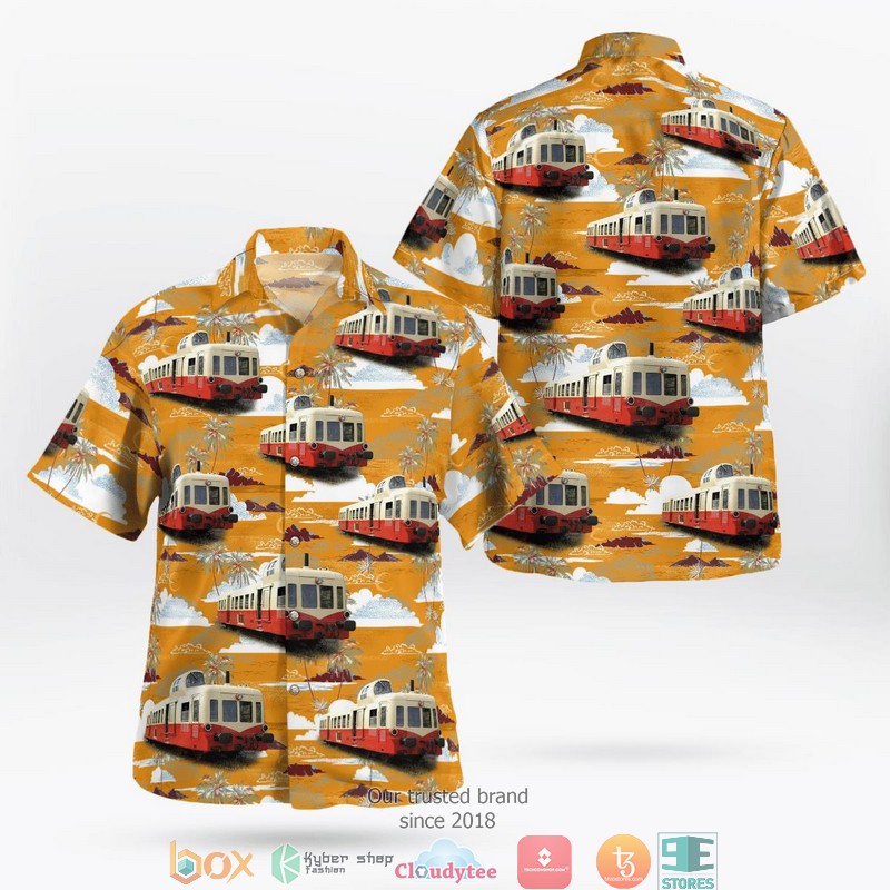 France SNCF Class X 3800 Diesel Railcars Limited Hawaiian Shirt word2