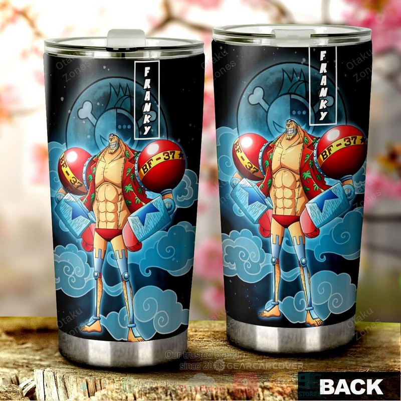 BEST Franky One Piece Anime 3D Steel Tumbler 3 Franky One Piece Anime Tumbler 1 2