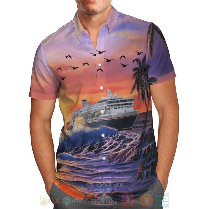 BEST Fred Olsen Cruise Lines MV Balmoral 3D Aloha Shirt 2 Fred Olsen Cruise Lines MV Balmoral Hawaiian Shirt 1