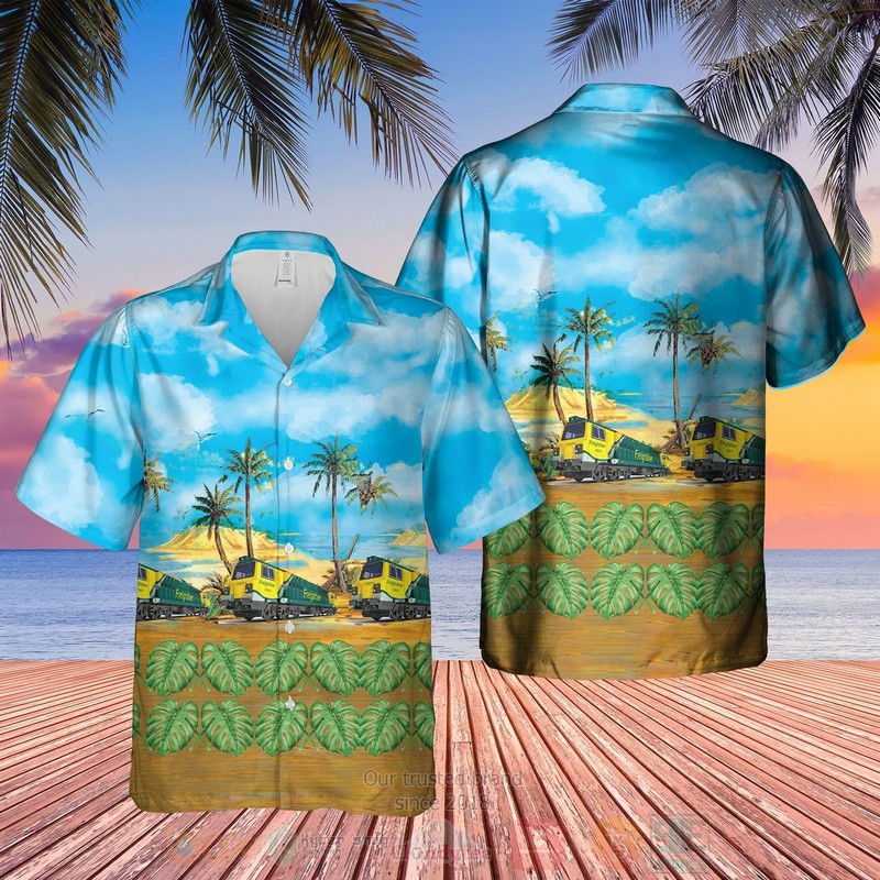 Freightliner Class 70 Locomotive Train Hawaiian Shirt