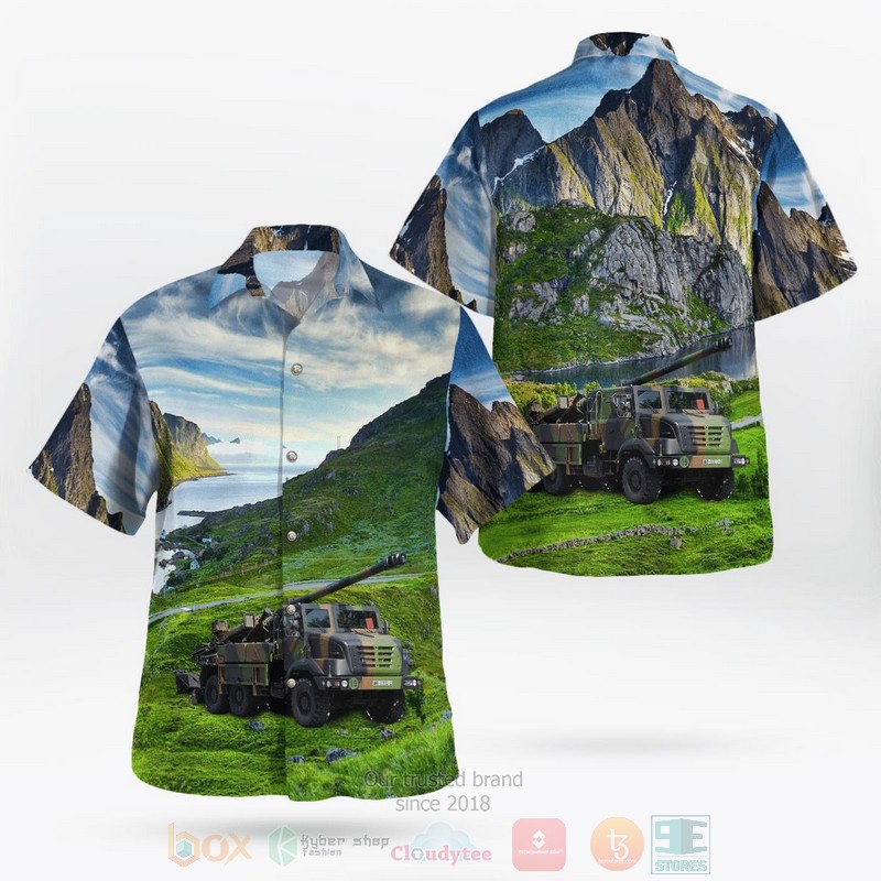 BEST French Army CAESAR 155mm Self-Propelled Artillery 3D Aloha Shirt 1 BEST French Army CAESAR 155mm Self-Propelled Artillery 3D Aloha Shirt word2