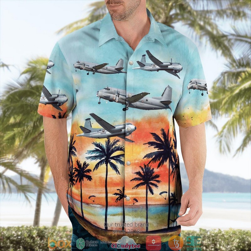 French Navy Dassault-Breguet Atlantique 2 3D Hawaii Shirt 4 French Navy Dassault Breguet Atlantique 2 3D Hawaii Shirt 1 2 3