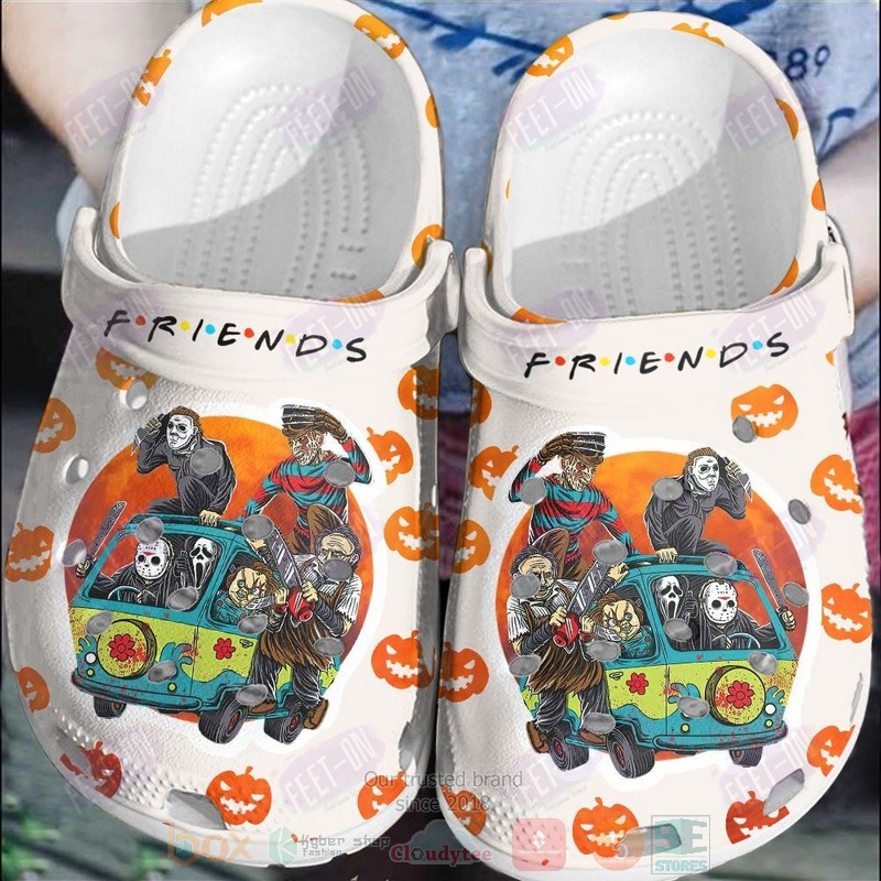 Friends Halloween Horror Crocband Crocs Clog Shoes
