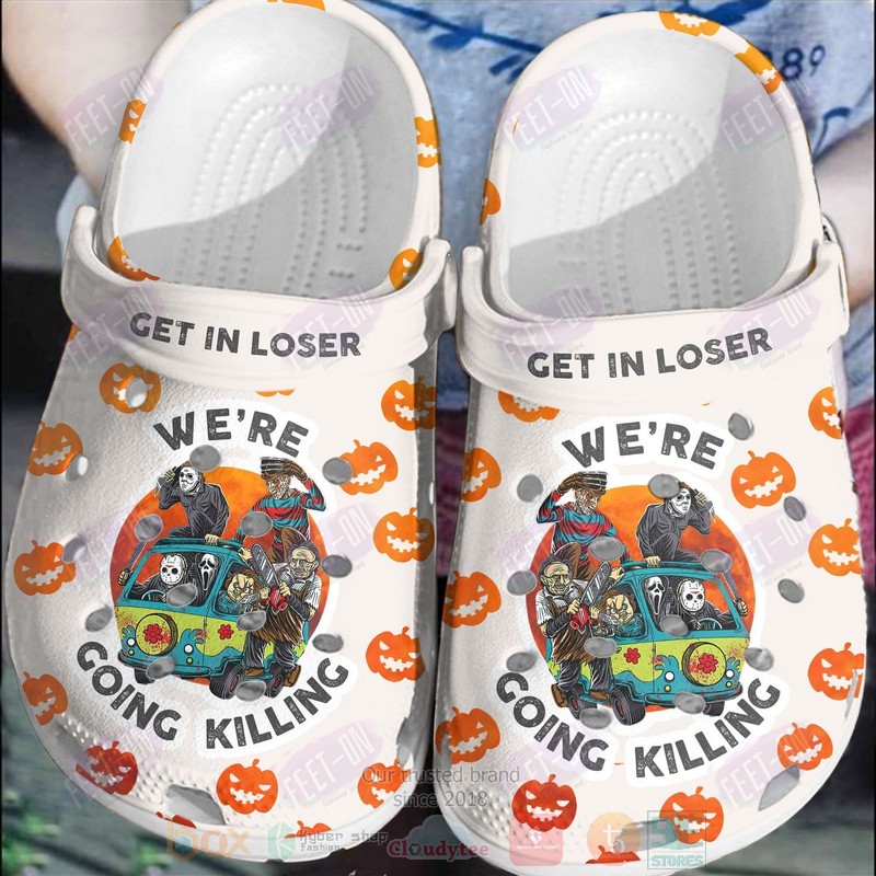 Friends Horror Movie Halloween Get In Loser Were Going Killing Crocband Crocs Clog Shoes