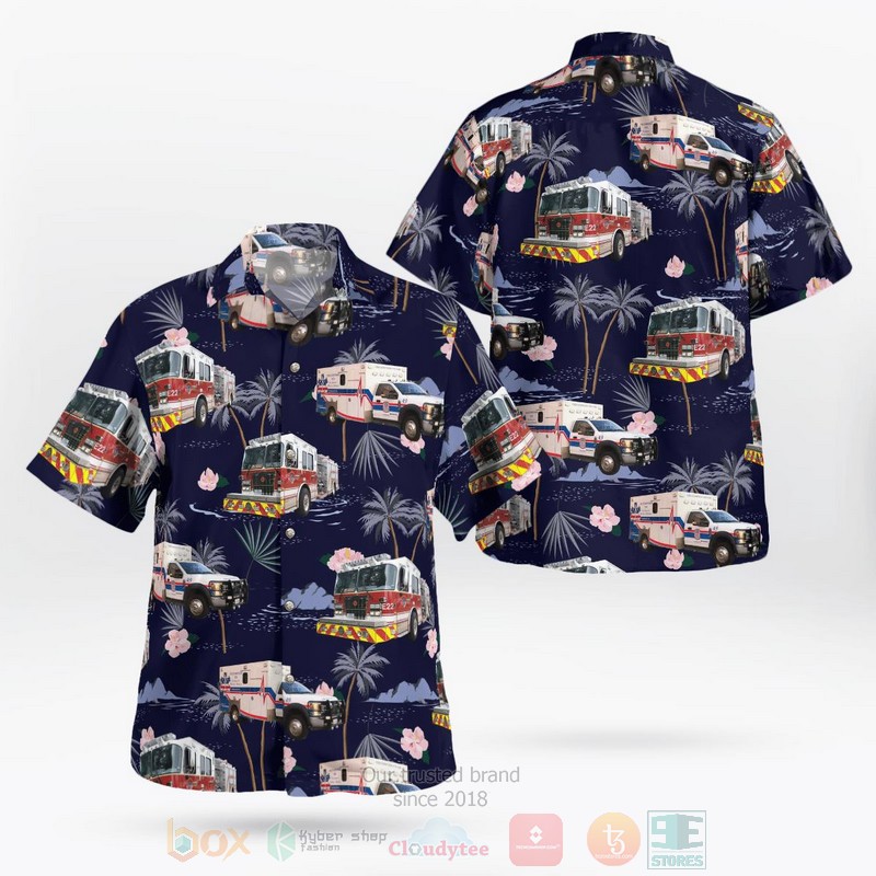 BEST Friendswood, Texas, Friendswood Volunteer Fire Department 3D Aloha Shirt word3
