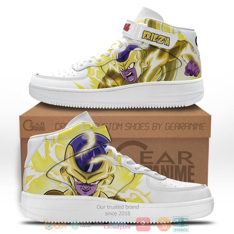Frieza Gold Dragon Ball Anime High Air Force Shoes