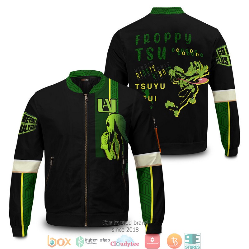 Frog Hero Tsuyu Bomber Jacket word3
