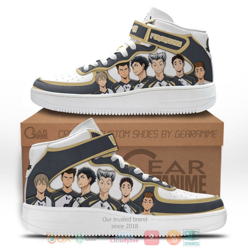 Fukurodani team Haikyuu Anime High Air Force Shoes