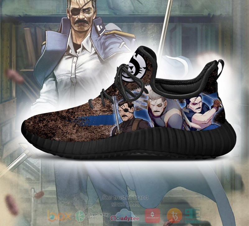 BEST Fullmetal Alchemist King Bradley Character Reze Shoes Sneaker 4 Fullmetal Alchemist King Bradley Character Anime Reze Shoes 1 2 3