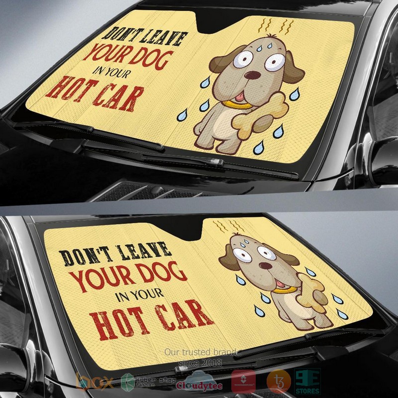 Funny Dog Car Sunshade 1