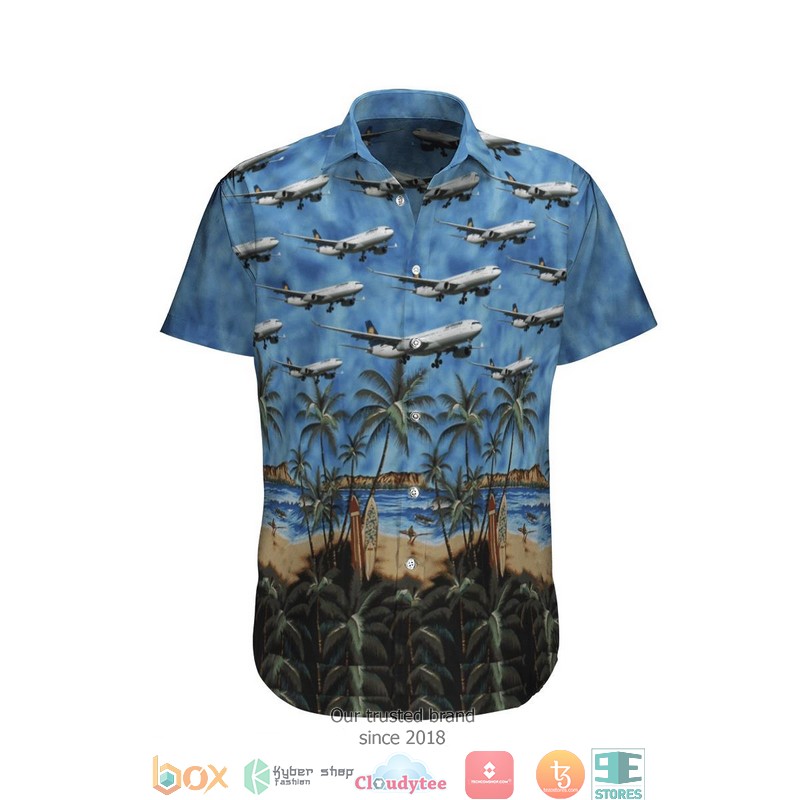 Lufthansa Airbus A330-300 Limited Hawaiian Shirt word3