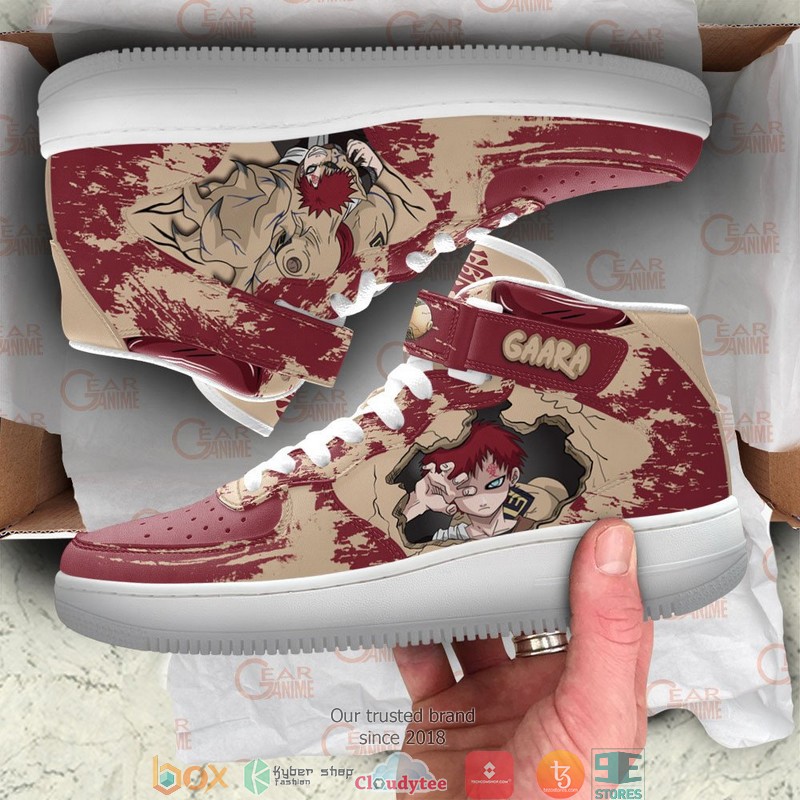 Gaara Skill NRT Anime High Air Force Shoes 1