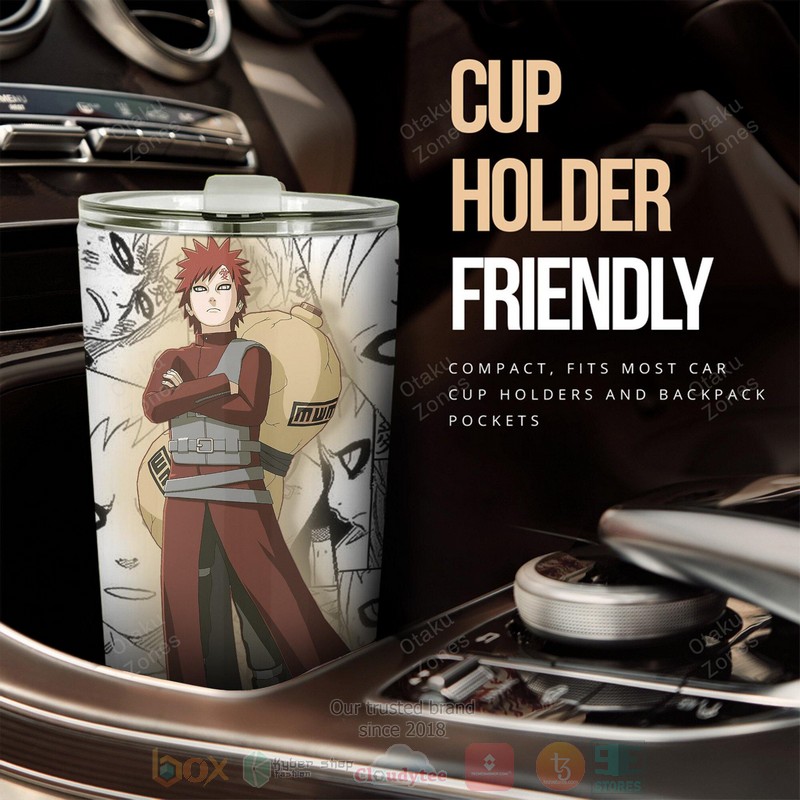 Gaara Stainless Steel Naruto Anime Tumbler 1