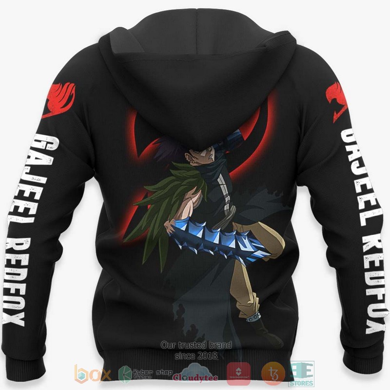 Gajeel Redfox Fairy Tail Anime Stores 3D Hoodie Bomber Jacket 1 2 3 4