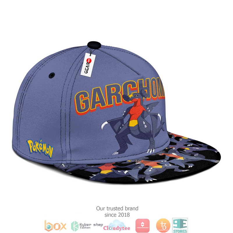 Garchomp Pokemon Anime Gifts for Otaku Snapback hat 1