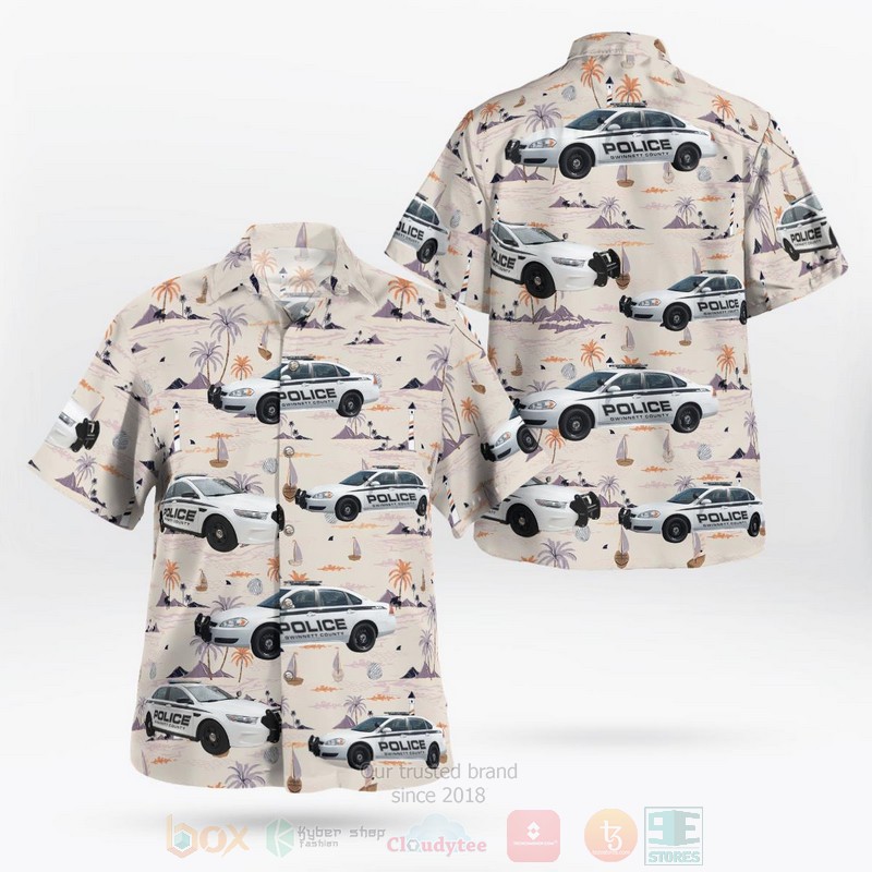 Georgia Gwinnett County Police Department Hawaiian Shirt