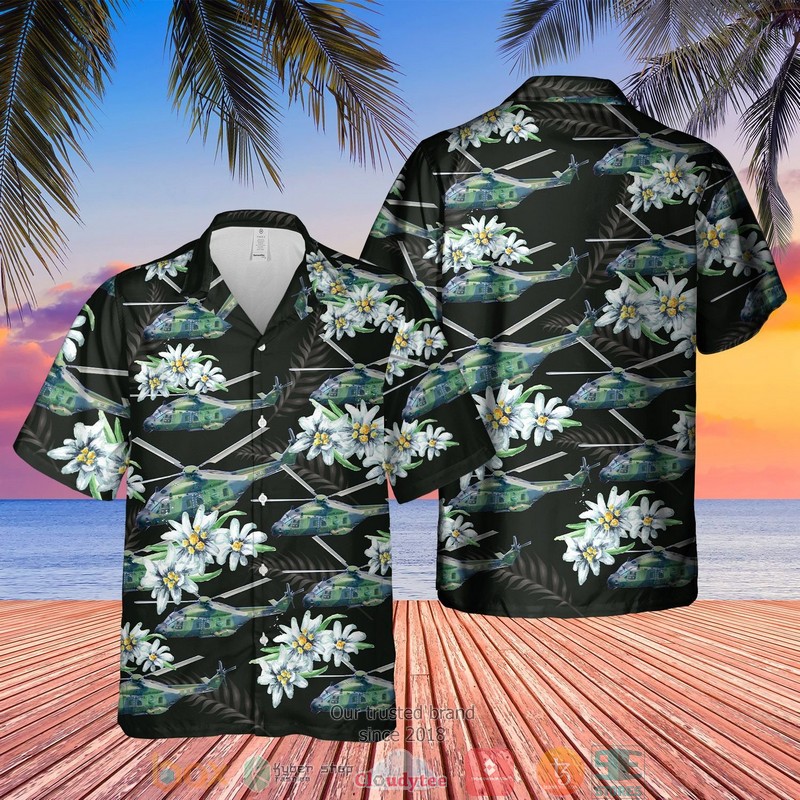 German Armed Forces Bundeswehr NHIndustries NH90 Hawaiian Shirt