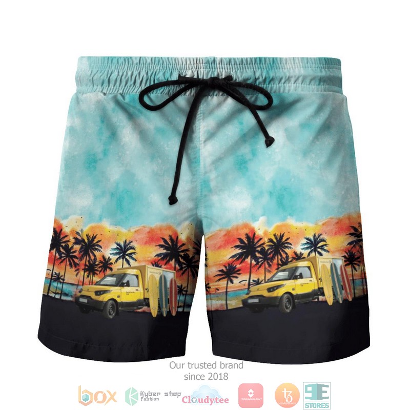 German Deutsche Post StreetScooter Hawaiian Shirt, Short 3 German Deutsche Post StreetScooter Hawaiian Shirt Short 1 2