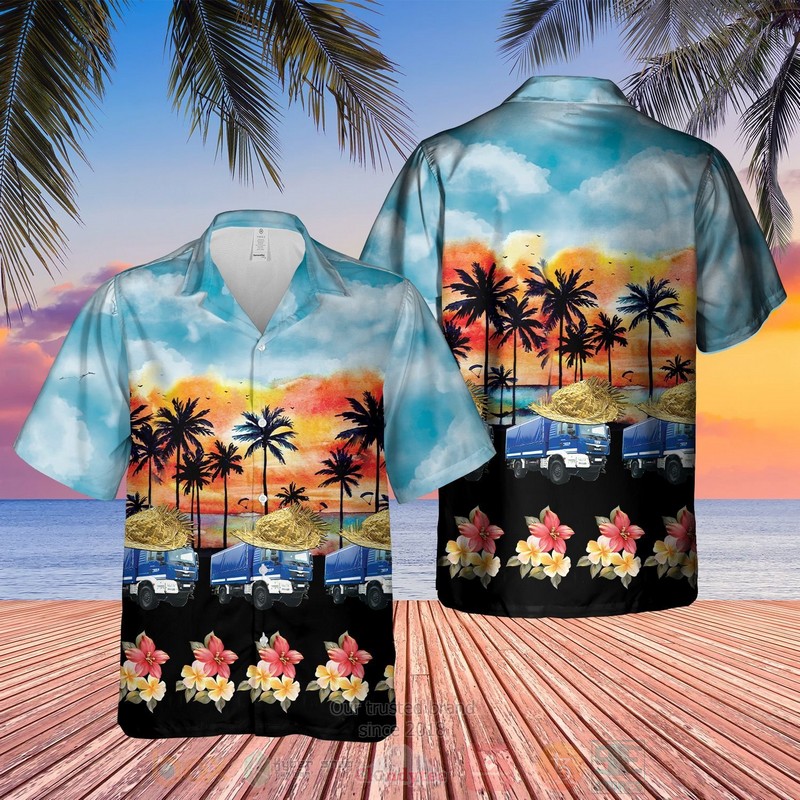 BEST German Technical Aid Truck THW 3D Aloha Shirt 2 German Technical Aid Truck THW Hawaiian Shirt