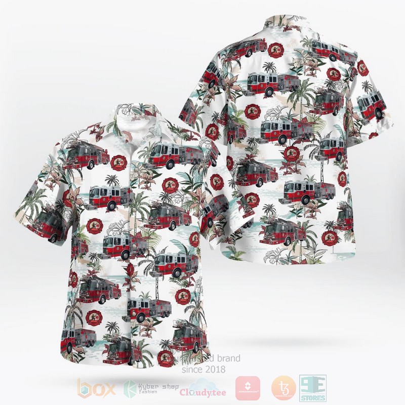 BEST Germansville Fire Company 3D Aloha Shirt word2